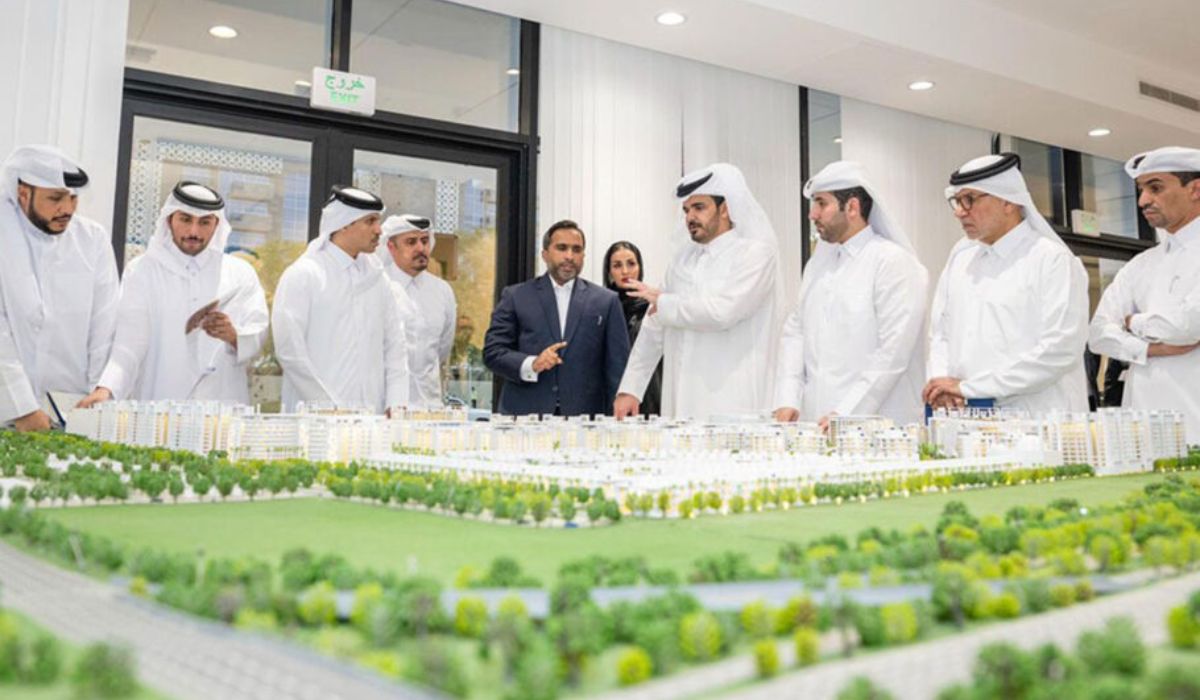 H.E. Sheikh Joaan inspects the Doha 2030 Asian Games Athletes' Village project on 8 April 2026